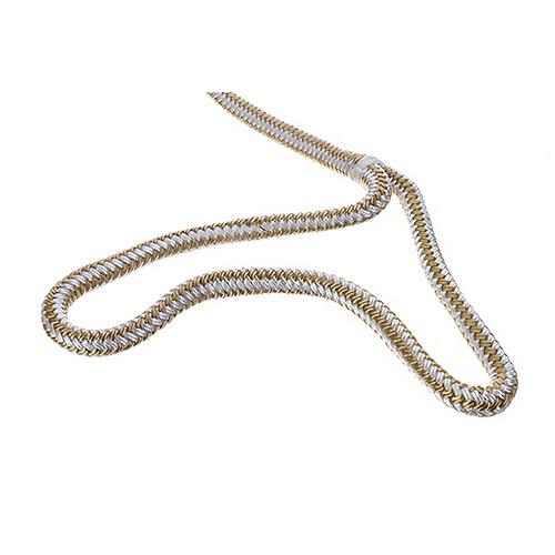 Seachoice Double-Braid Nylon Dock Line w/ Eye Splice, Pre-Shrunk, Heat Stabilized, 1/2 In. X 15 Ft., Gold White