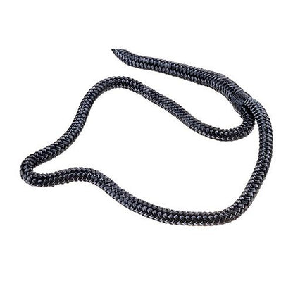 Seachoice Double-Braid Nylon Dock Line w/ Eye Splice, Pre-Shrunk, Heat Stabilized, 3/8 In. X 20 Ft., Black