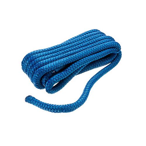 Seachoice Double-Braid Nylon Dock Line w/ Eye Splice, Pre-Shrunk, Heat Stabilized, 1/2 In. X 15 Ft., Blue