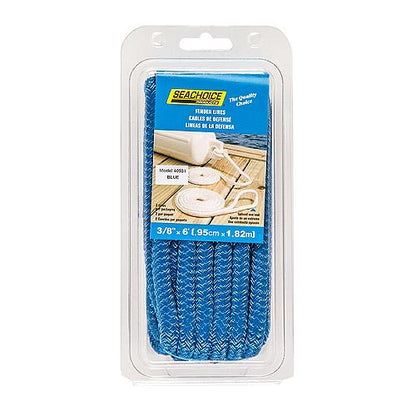 Seachoice Double-Braid Nylon Fender Line, 3/8 In. X 6 Ft., Blue, 40931