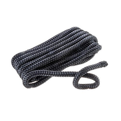 Seachoice Double-Braid Nylon Fender Line, 3/8 In. X 6 Ft., Black, 40961