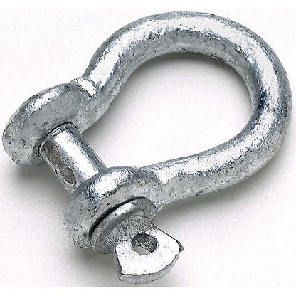 Seachoice Galvanized Anchor Shackle, 1/4 In., 1,100 Lbs. Max Load, Pack of 2, 43051
