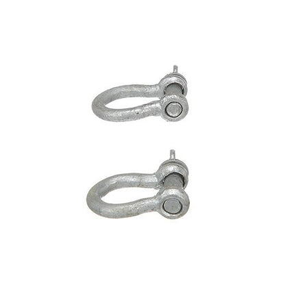 Seachoice Galvanized Anchor Shackle, 1/4 In., 1,100 Lbs. Max Load, Pack of 2, 43051