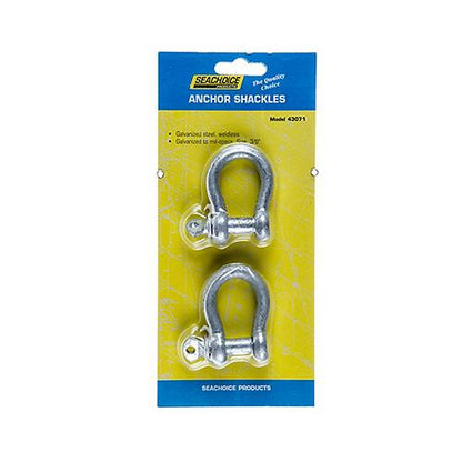 Seachoice Galvanized Steel Anchor Shackles, 3/8 In., 43071
