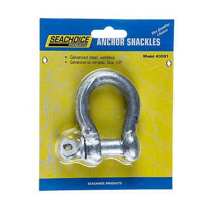 Seachoice Galvanized Steel Anchor Shackles, 1/2 In., 43091