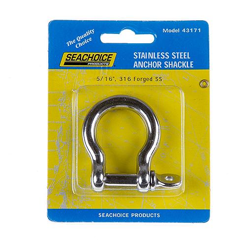 Seachoice Stainless Steel Anchor Shackle, 5/16 In., 43171
