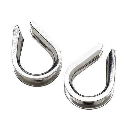 Seachoice Stainless Steel Wire Rope Thimble, 1/4", 43401