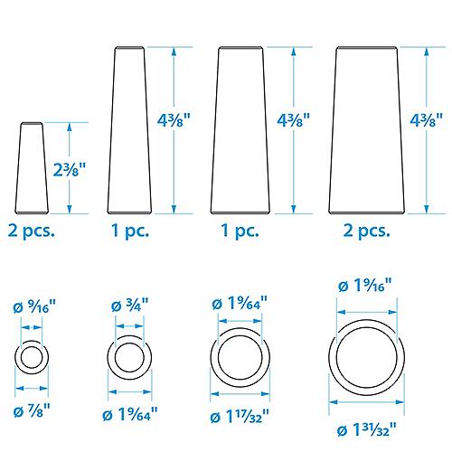 Wood Plugs -6 Per Bag Seachoice 45411