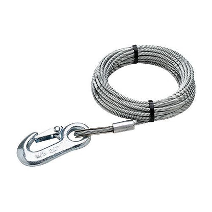 Seachoice 51181 Steel Winch Cable w/ Safety Hook, 3/16 In. X 25 Ft., 4,000-Lb. Tensile Strength