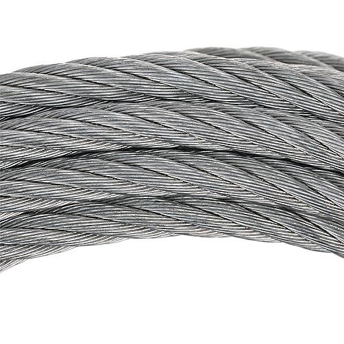 Seachoice 51181 Steel Winch Cable w/ Safety Hook, 3/16 In. X 25 Ft., 4,000-Lb. Tensile Strength