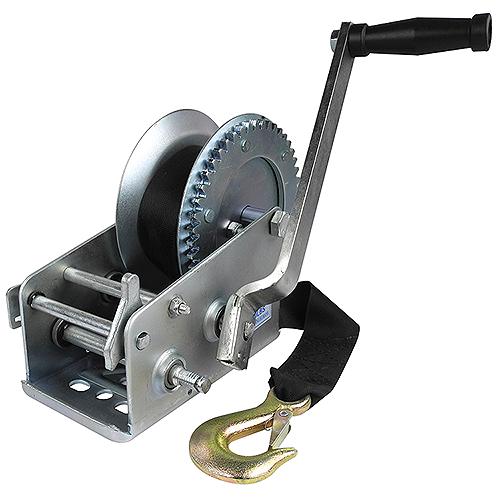 Seachoice 52251 Trailer Winch, Strap with Hook, Two Speed, Max Load 2,000 Lbs.