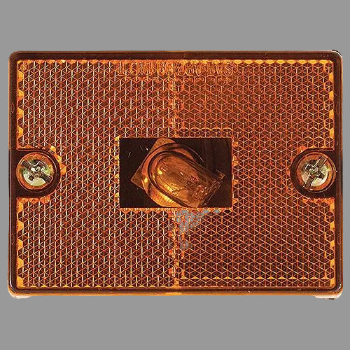 Surface Mount Marker/Clearance Light With Reflex, Amber, 52611