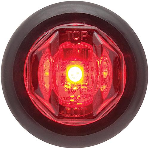 Seachoice 52681 LED 3/4" Mini Sealed Marker/Clearance Kit Red, 52681