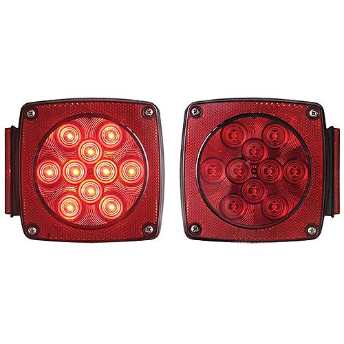 Seachoice Seachoice Trailer Light Kit, LED, Waterproof, Red, Red, 52701