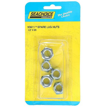 Seachoice Spare Lug Nuts 1/2-20 (5 Per Pack)