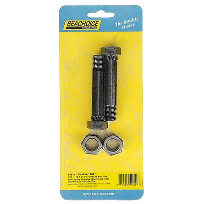 Seachoice Trailer Shackle, 9/16 In., Zinc, Splined Bolt, 2 Pieces