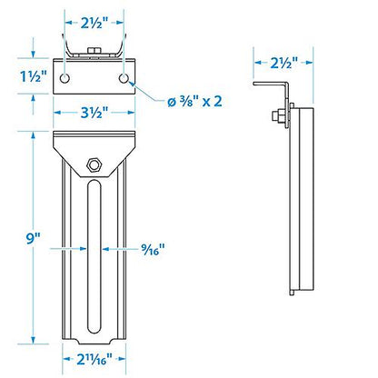 Seachoice 55310 Swivel Bolster Bracket, 8 In., Boat Trailer, Galvanized
