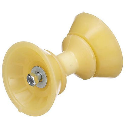Seachoice Bow Roller w/ Bells, 3 In., TPR, Gold, 50-56590