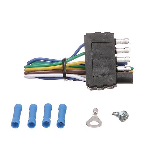 Seachoice 5-Way Flat Connector for Boat Trailer, 12 in. Lead, 7.5 Max. Amp Load
