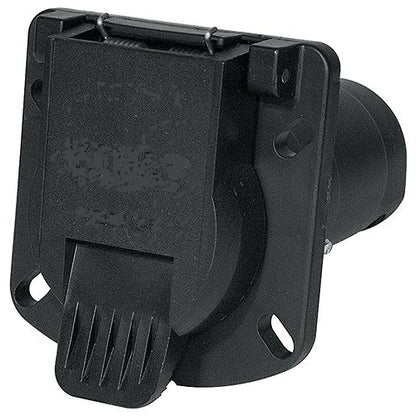Seachoice 57981 7-Way Round RV Style Trailer Connector Car Side with Sealed Door