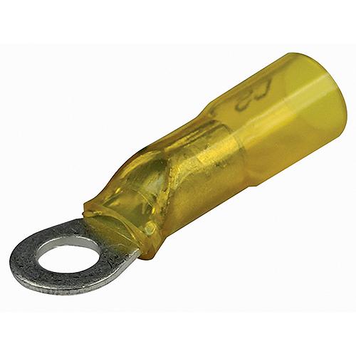 Seachoice Heat Shrink Ring Terminals 12-10 ga (25pk) yellow