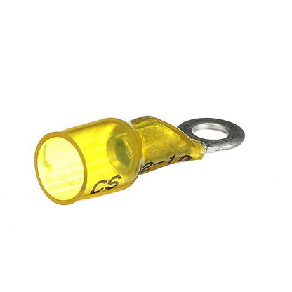 Seachoice Heat Shrink Ring Terminals 12-10 ga (25pk) yellow