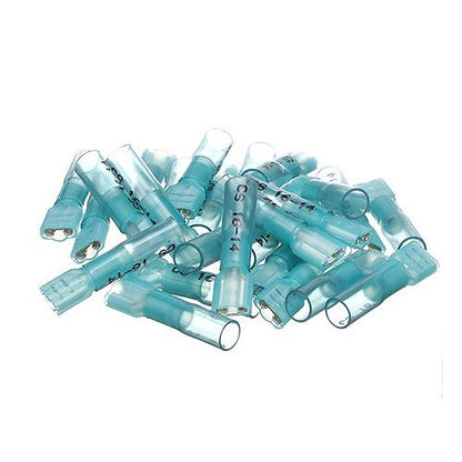 Seachoice, Marine Grade Heat-Shrink Female Terminals, Blue, Pack of 25, 16-14 ga