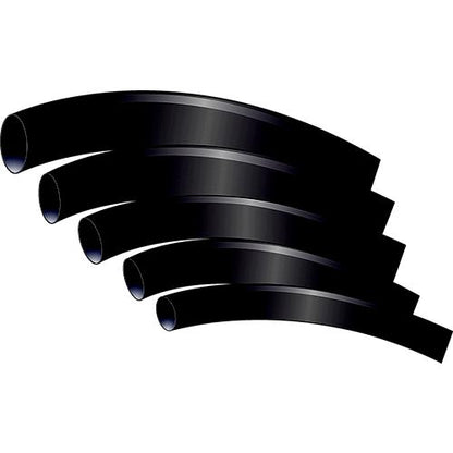 Seachoice 3-To-1 Heat Shrink Tubing With Sealant, Black With Assorted Sizes 1/8" to 1/2" x 3" (5 Per Pack)