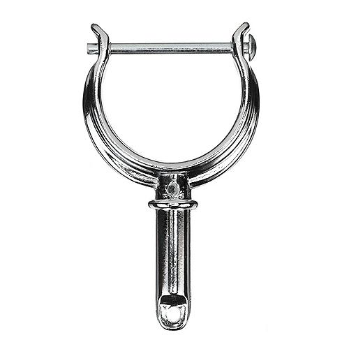 Seachoice 70501 Top-Mount Rowlock Horns Set, Chrome-Plated Zinc, Includes 2 Rowlocks w/ Locking Pins