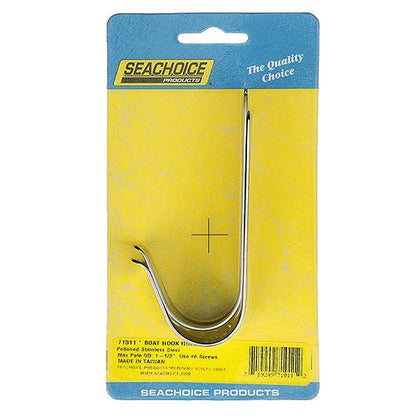 Seachoice 71011 Boat Hook Holders, Polished Stainless Steel, Holds 1-1/2 in. Diameter Poles