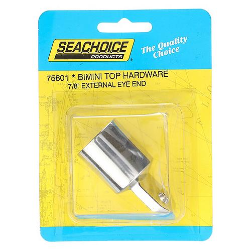 Seachoice 75801 External Eye End Cap for Bimini Top, Stainless Steel, 7/8 in. OD