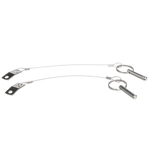 Seachoice 75961 Tethered Stainless Steel Quick Disconnect Release Pins, 1/4 In.