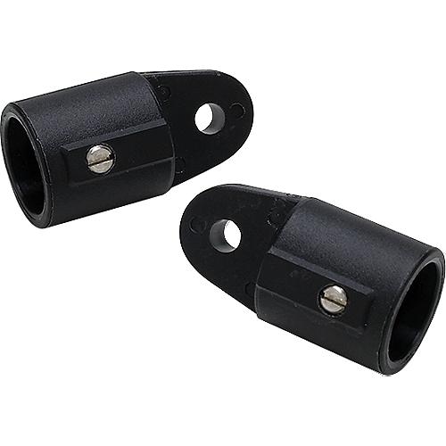 Seachoice 76111 Plastic External Eye Ends for Canopy Top, Black, 7/8 in. OD, Pack of 2