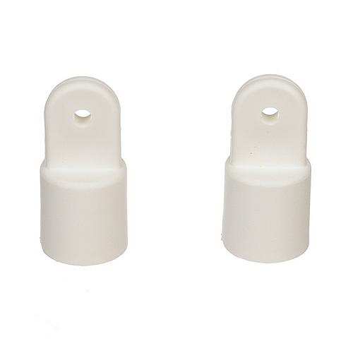 Seachoice 76101 Plastic External Eye Ends for Canopy Top, White, 7/8 in. OD, Pack of 2