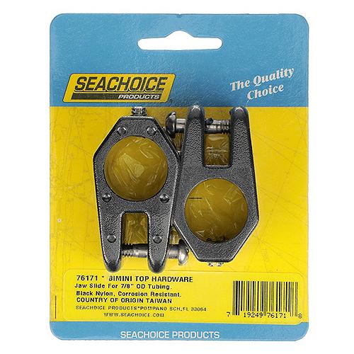 Seachoice 76171 Jaw Slide for 7/8 in. Tube Bimini Top, Black Nylon, Pack of 2