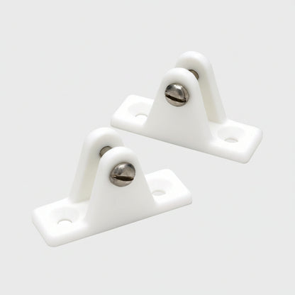Seachoice 76241 Deck Hinge for Bimini Top, White Nylon, Pack of 2