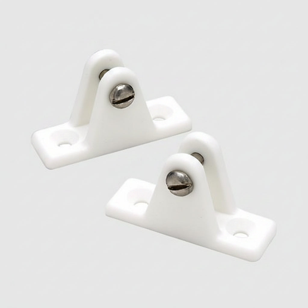 Seachoice 76241 Deck Hinge for Bimini Top, White Nylon, Pack of 2