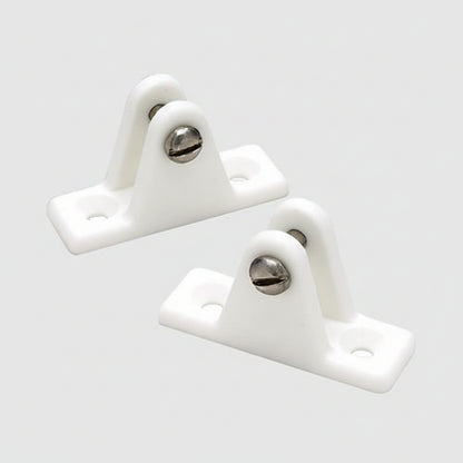 Seachoice 76241 Deck Hinge for Bimini Top, White Nylon, Pack of 2