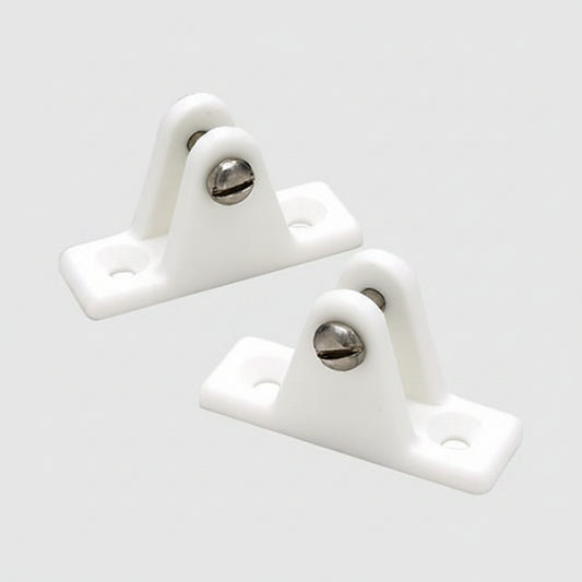 Seachoice 76241 Deck Hinge for Bimini Top, White Nylon, Pack of 2