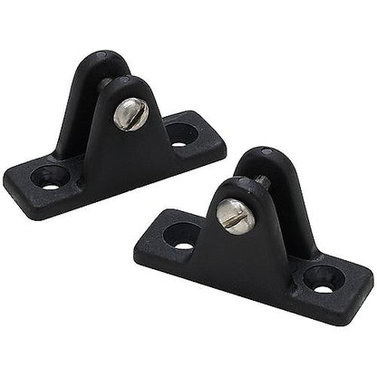 Seachoice Deck Hinge for Bimini Top, Black Nylon, Pack of 2