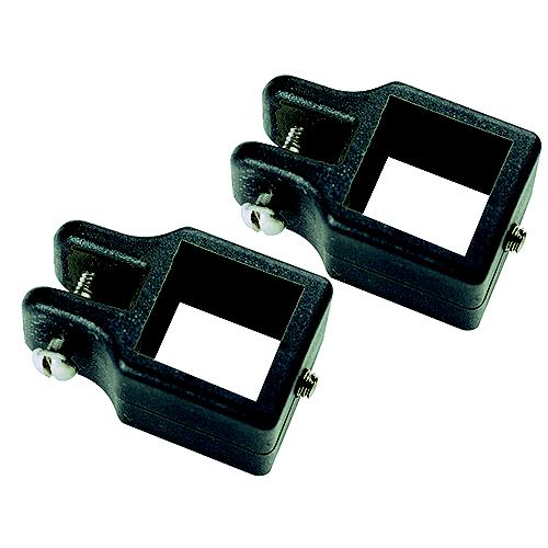 Seachoice 76361 Square Jaw Slide for 1 in. Square Tube Bimini Tops, Black Nylon, Pack of 2