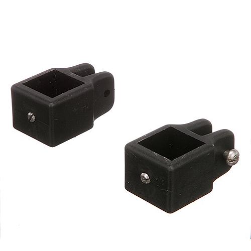 Seachoice 76361 Square Jaw Slide for 1 in. Square Tube Bimini Tops, Black Nylon, Pack of 2