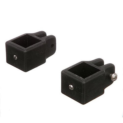 Seachoice 76361 Square Jaw Slide for 1 in. Square Tube Bimini Tops, Black Nylon, Pack of 2