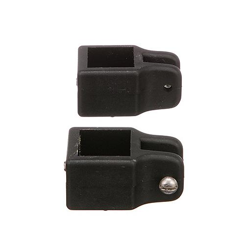 Seachoice 76361 Square Jaw Slide for 1 in. Square Tube Bimini Tops, Black Nylon, Pack of 2