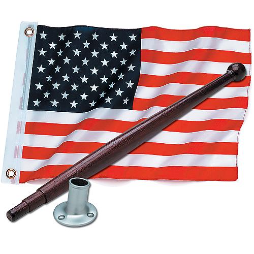 Seachoice 78191 USA Flag Kit, 12 In. X 18 In., Nylon