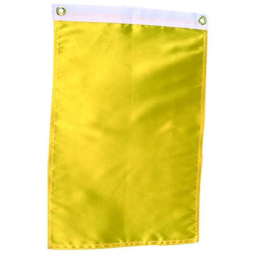 Seachoice 78261 12" x 18" Nylon Print Dyed Solid Yellow Flag