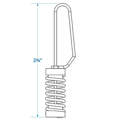 Seachoice 78351 Flag Clips, 304 Stainless Steel, For Halyards or Outrigger Lines, Pack of 2
