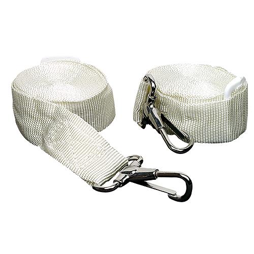 Seachoice 78801 Adjustable Bimini Top Straps w/ Snap Hooks, 96 In., White