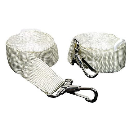 Seachoice 78801 Adjustable Bimini Top Straps w/ Snap Hooks, 96 In., White