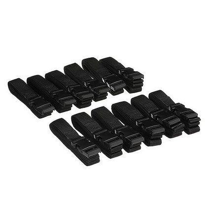 Seachoice 78941 Boat Cover Tie Down Strap Kit, Black, Sold Each or Pack of 12